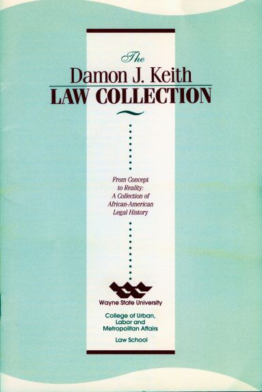 (41858) Damon Keith Law Collection Opening Event Program